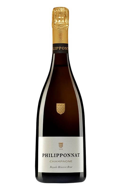 Bottle of Philipponnat Royale Réserve Brut Champagne, showcasing its elegant design and premium quality.