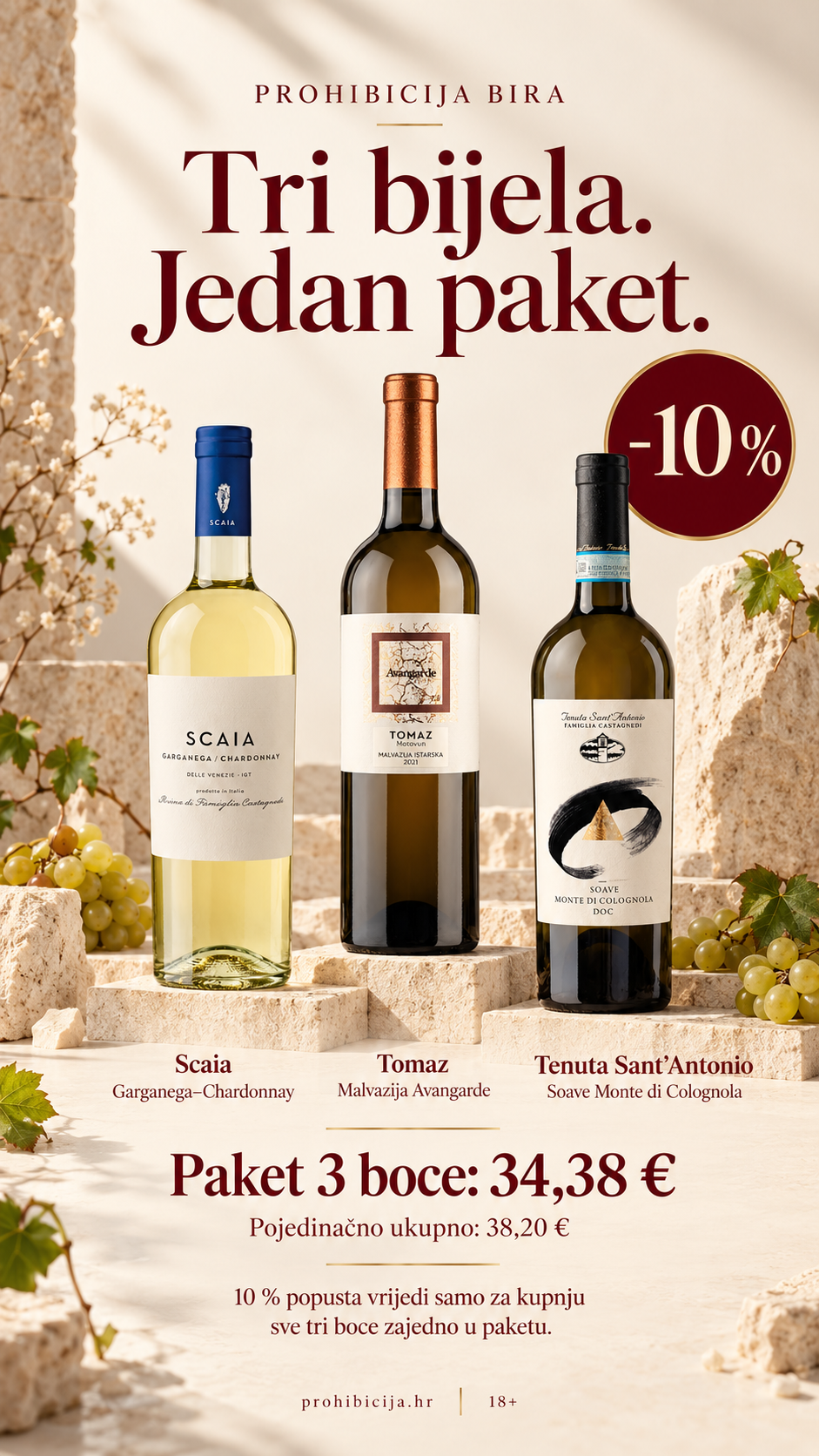 Bijeli trio – paket Scaia, Tomaz i Tenuta Soave