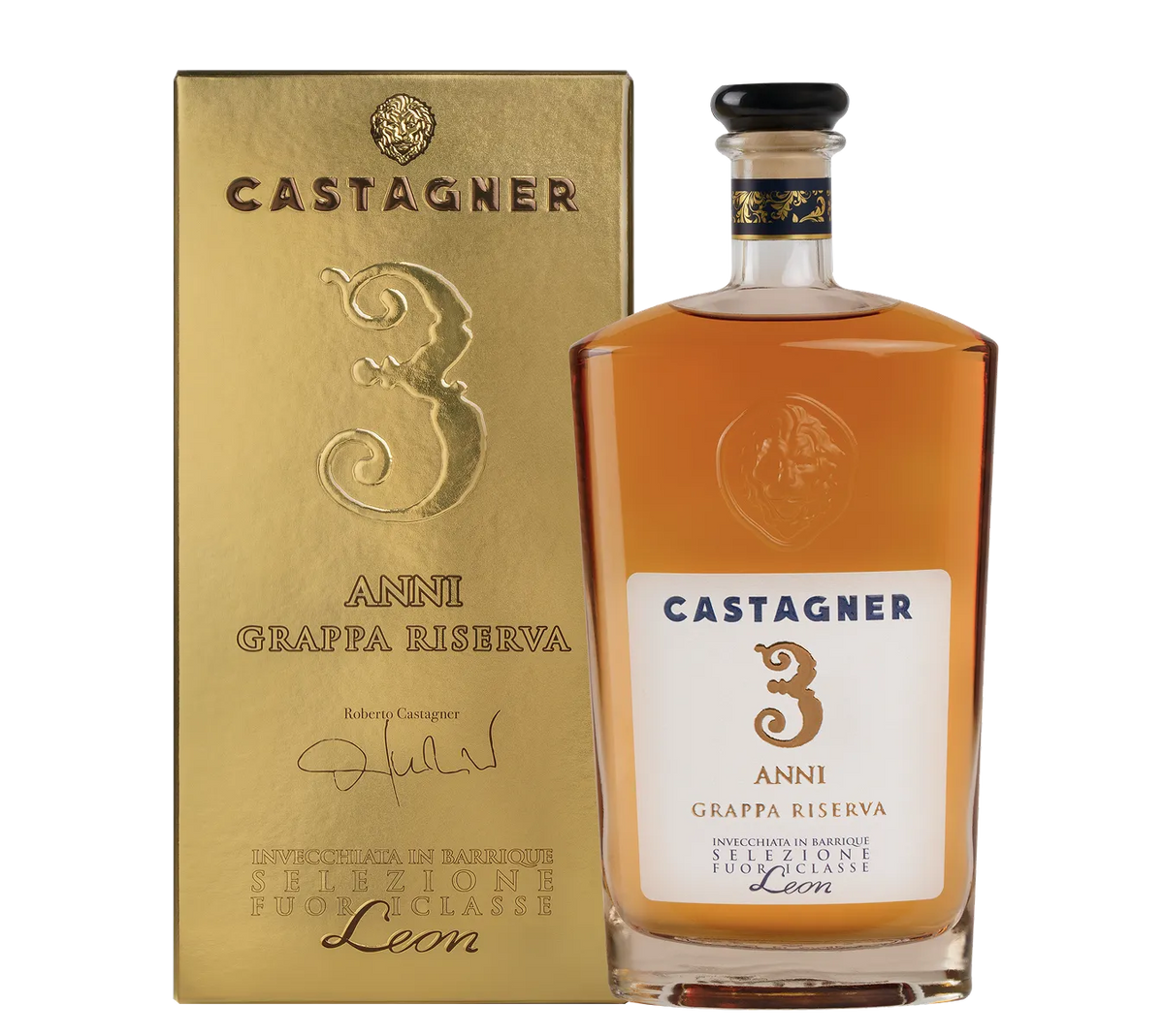 CASTAGNER GRAPPA LEON 3 ANNI – 0,7 l – Castagner